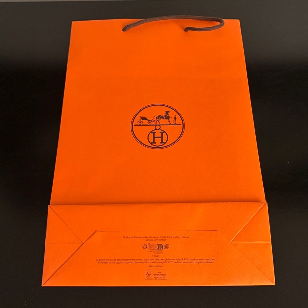 Hermes Orange Shopping Bag - Picture 2 of 11